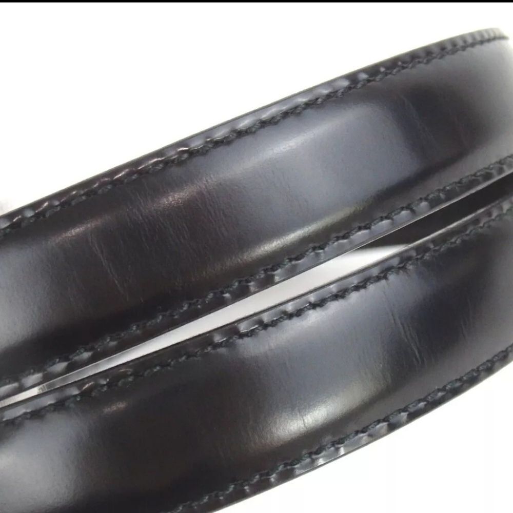Authentic GUCCI 036.2194.0980.5 Interlocking Small GG 70/28 Leather Belt [Used] - Picture 7 of 12